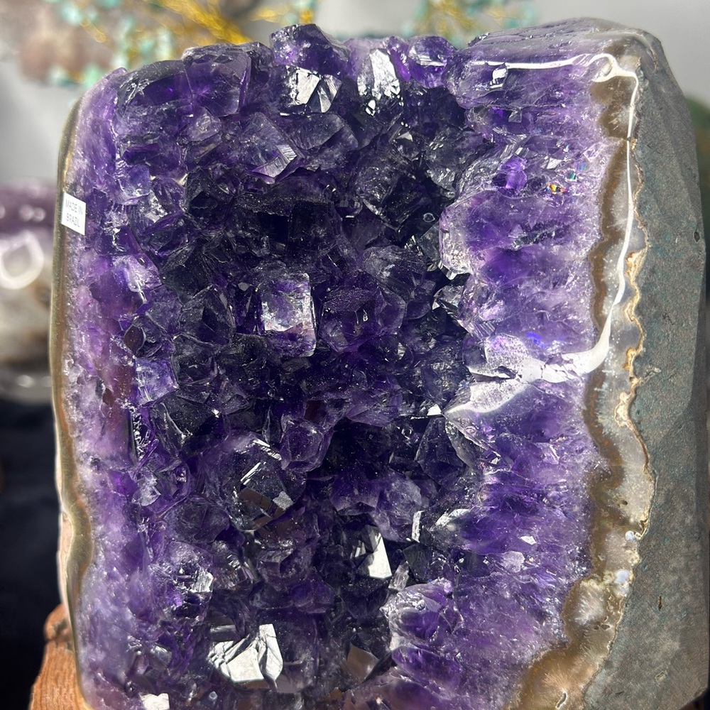 💜 Super High-Grade Deep Purple Jelly Amethyst Freeform – Raw Crystal Uruguay 💜 - Picture 5 of 9
